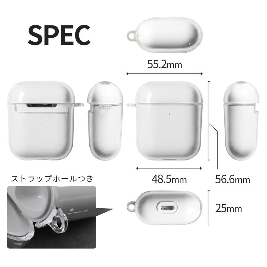 Airpods ケース 韓国 おしゃれ カバー かわいい クリア ハードケース アップル エアーポッズ イヤホンケース 保護カバー 収納カバー Apple イニシャル Airpods Clear 名入れスマホケースのチョモランマ 通販 Yahoo ショッピング
