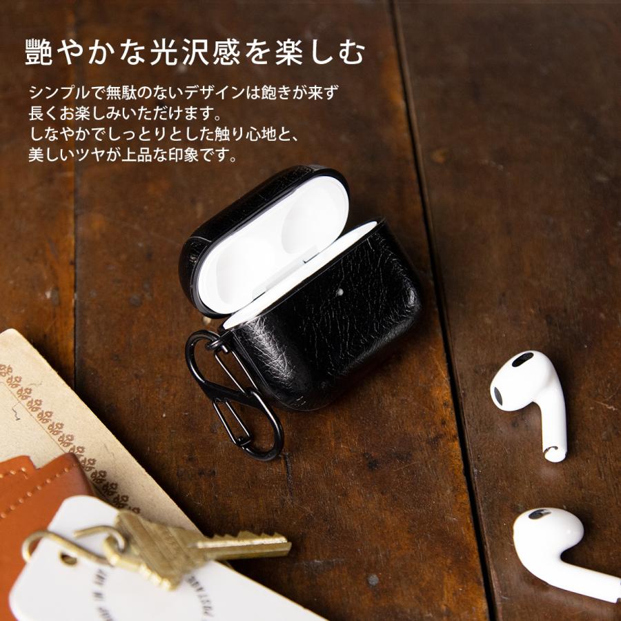 AirPods 第3世代 ケース カバー オイルレザー 革 レザー かっこいい