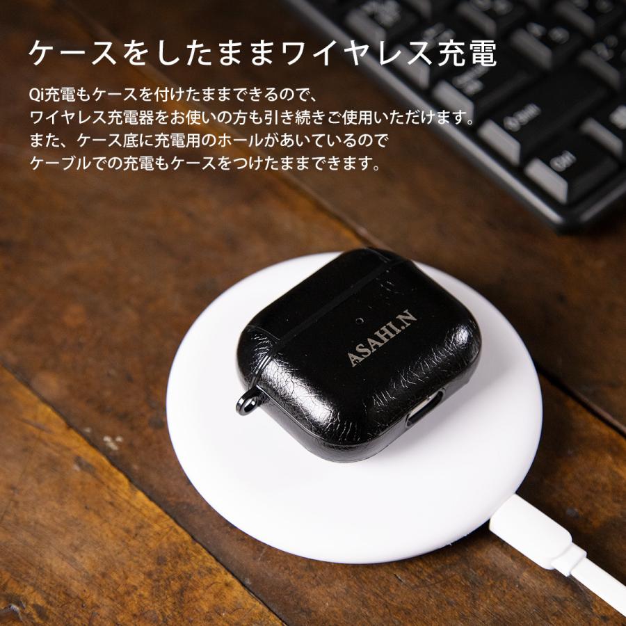 AirPods 第3世代 ケース カバー オイルレザー 革 レザー かっこいい