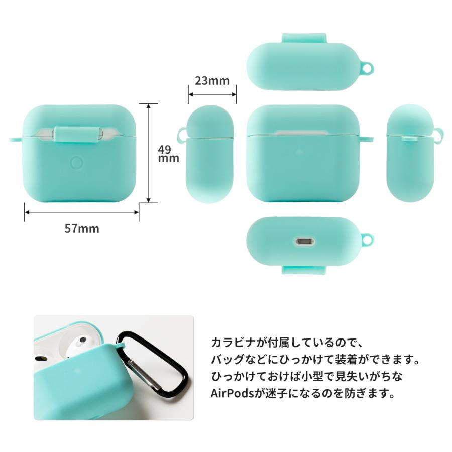 AirPods3 ケース カバー 韓国 シリコン airpods3世代 マット パステル