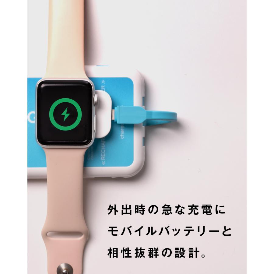 Apple Watch 充電器 ワイヤレス充電器 タイプC Lightning コンパクト 