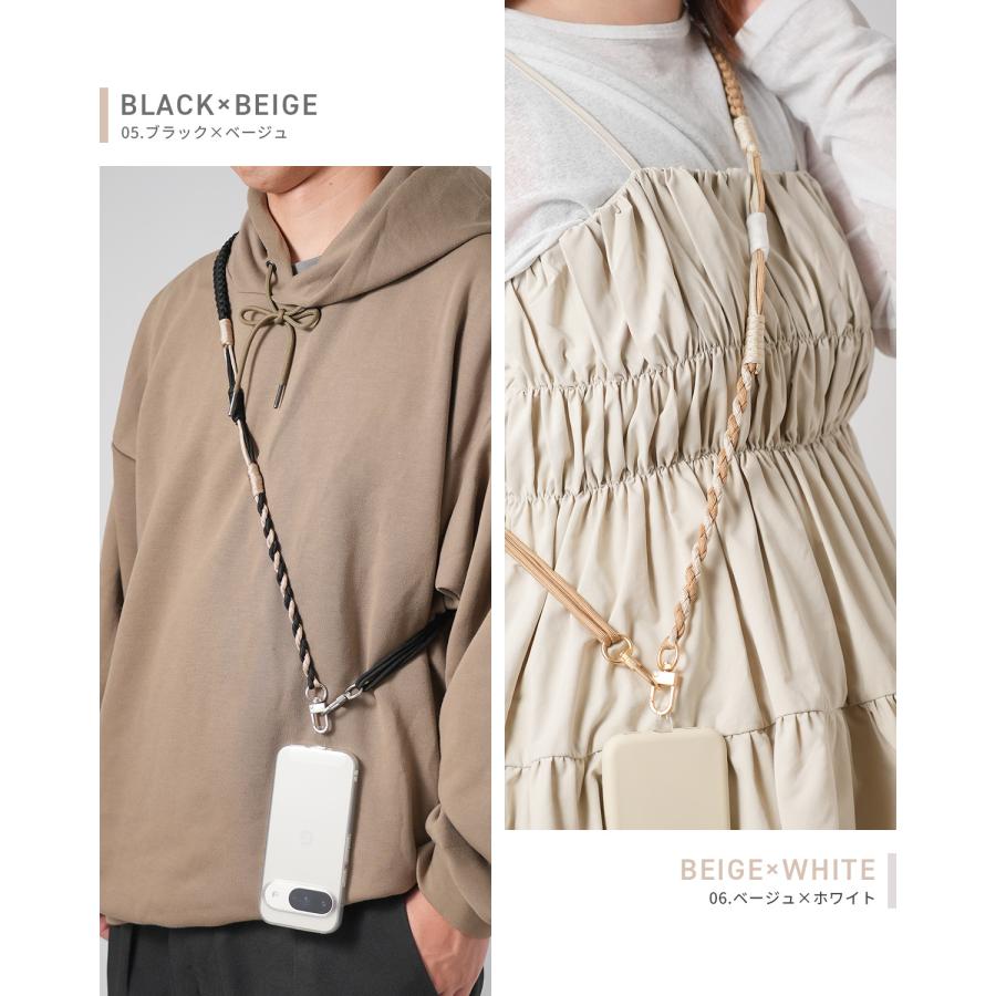 スマホショルダーストラップ 編み込み スマホストラップショルダー 太め スマホ ストラップ 頑丈 紐 携帯ストラップ かわいい 肩掛け メンズ パラコード 韓国 |  | 16