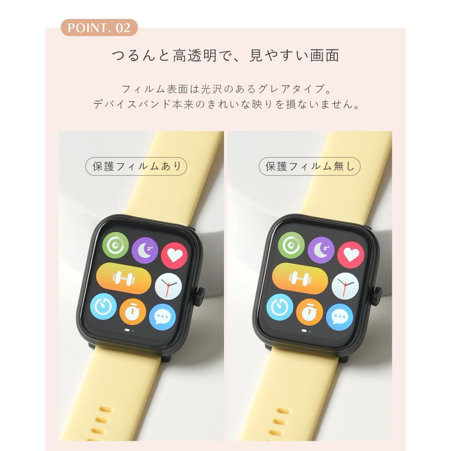 3 枚入り♡スマートウォッチ 用 保護フィルム 液晶保護フィルム Amazfit スマートウォッチ 保護フィルム 2枚セット T-Rex3 Active