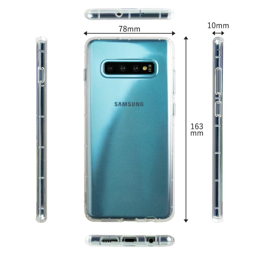Galaxy S10+ ケース 透明カバー カバー スマホケース 耐衝撃 TPU