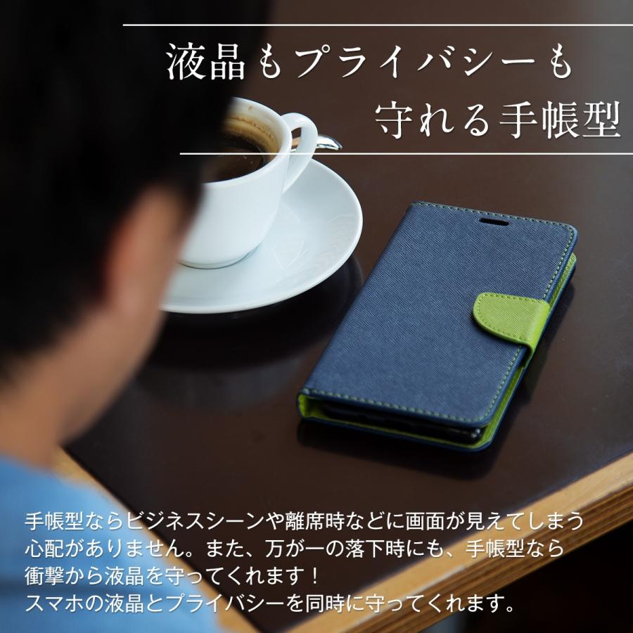 OPPO A5 2020 ケース 手帳型ケース ネイビー 手帳型 カバー