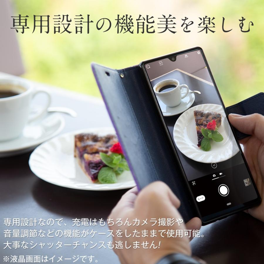 OPPO A5 2020 ケース 手帳型ケース ネイビー 手帳型 カバー