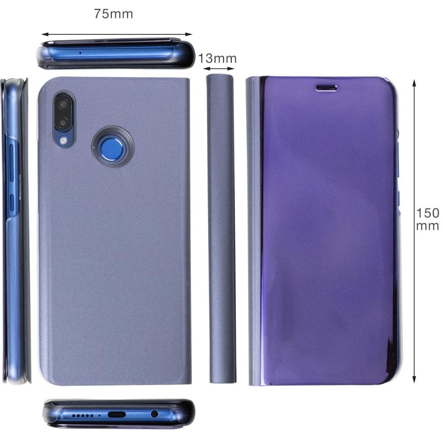 P20lite ケース 手帳型 薄 半透明手帳型ケース ファーウェイ HUAWEI p20 lite huawei ケース p20lite 手帳型ケース 送料無料 セール ポイント消化 40代 50代｜chomolanma｜07