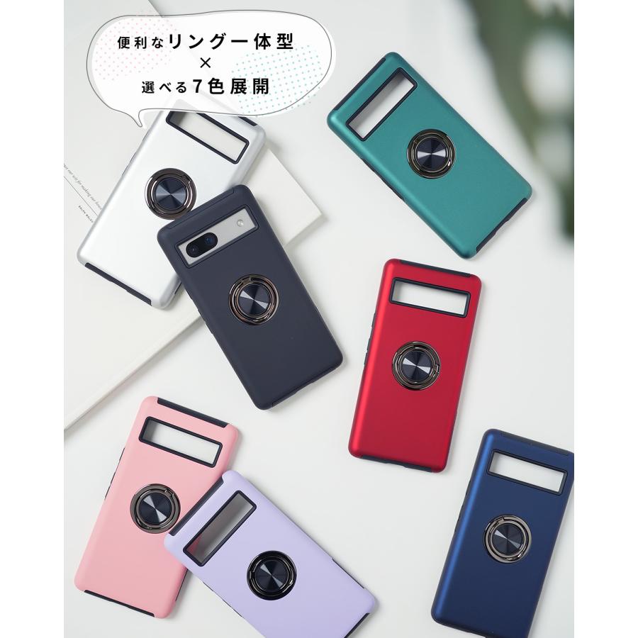 Google Pixel 7a リング付き 耐衝撃 ケース スマートフォン
