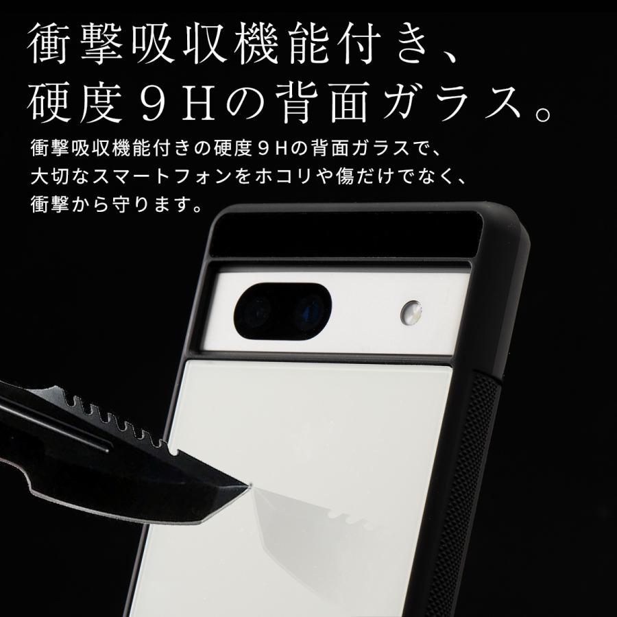 Google Pixel 8a ケース 耐衝撃 衝撃吸収 背面ガラス かっこいい