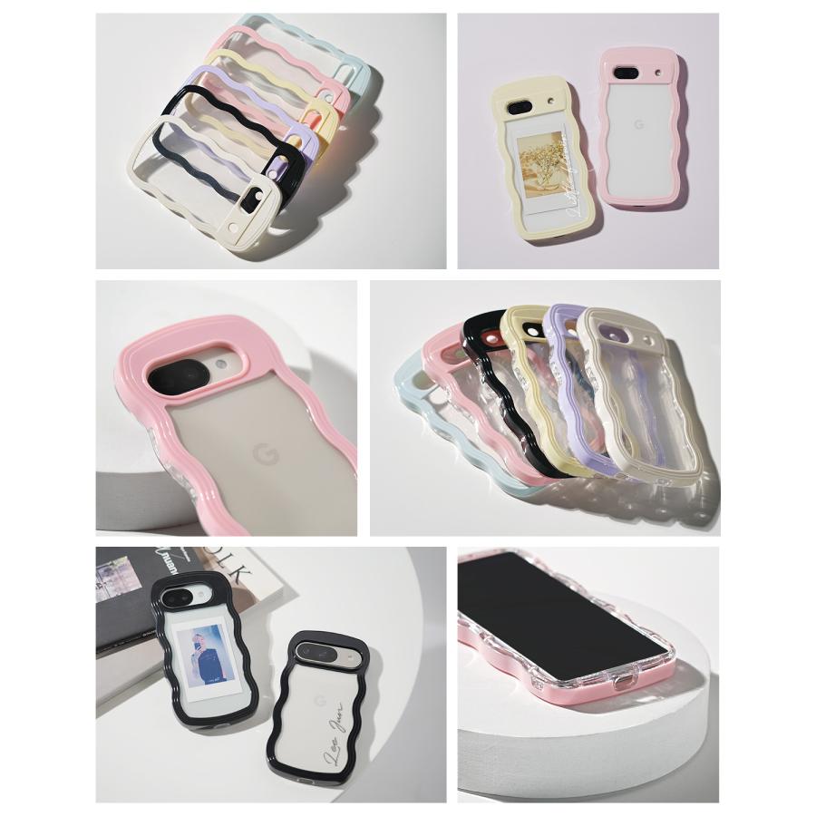 推し活 ケース Google Pixel 10a 10 9a 9 8a 7a ケース うねうね ウェーブ なみなみ スマホケース 韓国 おしゃれ かわいい レディース メンズ 文字入れ 名入れ | CASEPHOLIC | 10