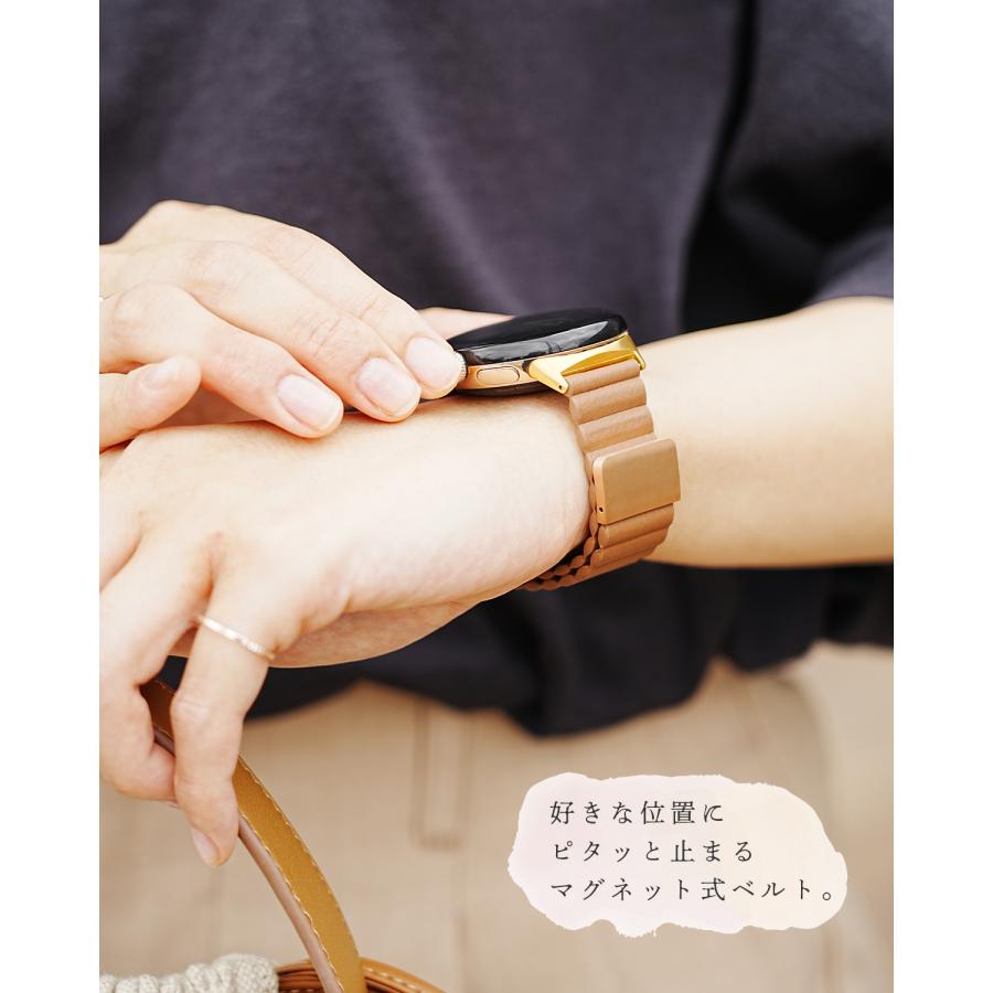 ピクセルウォッチ 4 3 2 バンド Pixel Watch 4 3 2 バンド 付け替え ベルト レザー マグネット ループ グーグル 交換ベルト おしゃれ かわいい レディース 女性 |  | 11