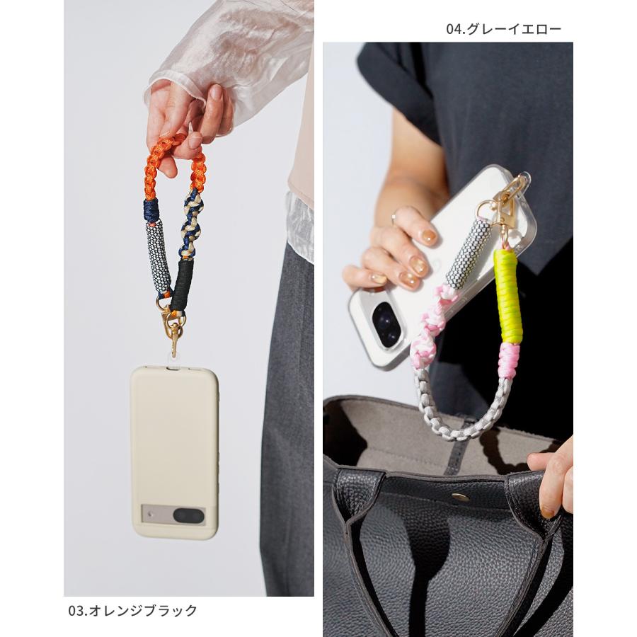 スマホストラップ 手首 パラコード ハンドストラップ メンズ スマホストラップホルダー かわいい おしゃれ 韓国 落下防止 携帯ストラップ 編み込み 可愛い ひも |  | 21