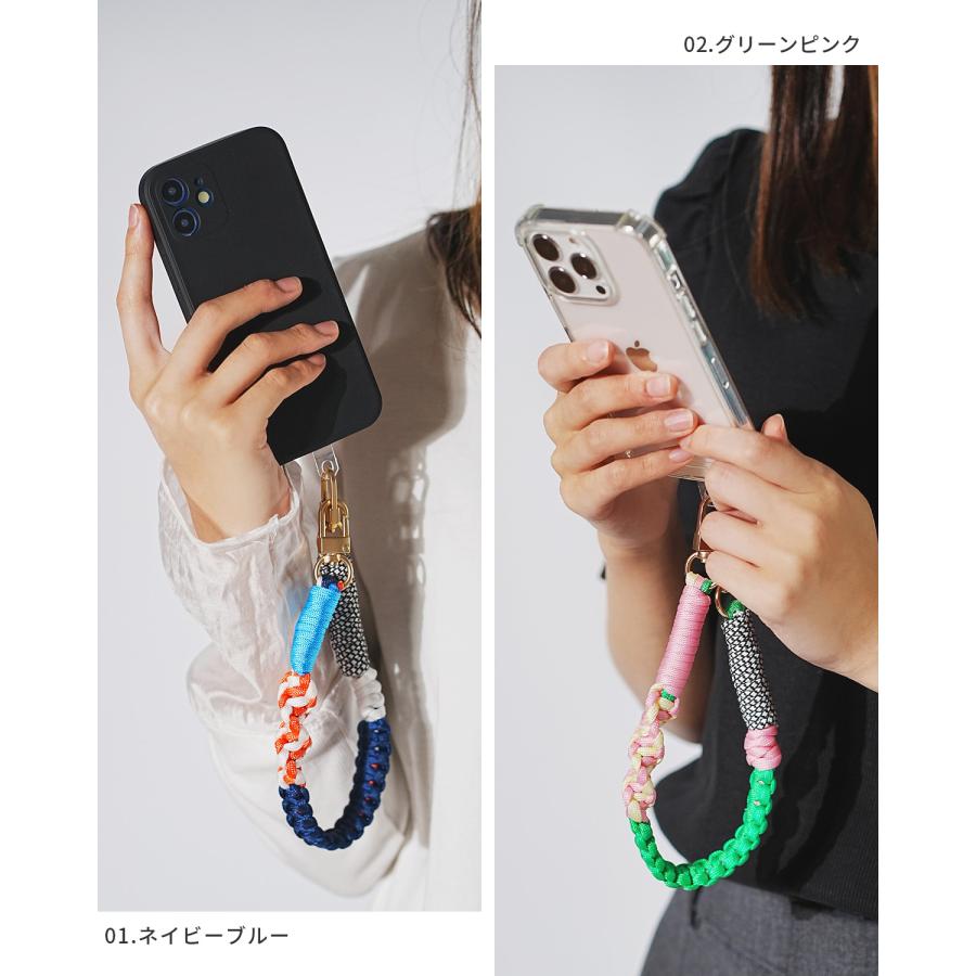 スマホストラップ 手首 パラコード ハンドストラップ メンズ スマホストラップホルダー かわいい おしゃれ 韓国 落下防止 携帯ストラップ 編み込み 可愛い ひも |  | 20