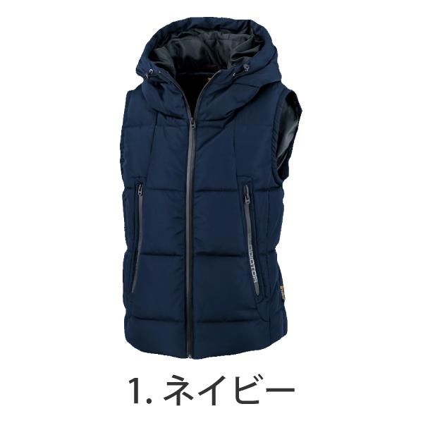 当日出荷】在庫限り G-4099 ダウンベスト フーディ― カジュアル 作業着