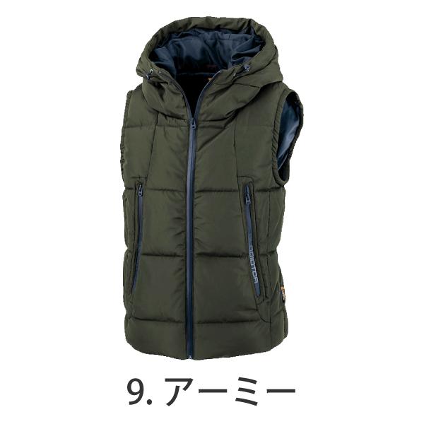 当日出荷】在庫限り G-4099 ダウンベスト フーディ― カジュアル 作業着