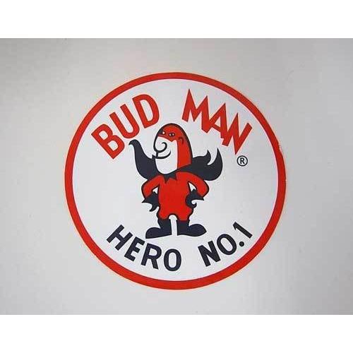 BUD MAN バドマン ステッカー バドワイザー Budweiser : アメリカン