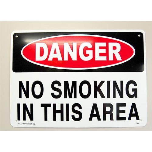 プラスチック看板 DANGER NO SMOKING 危険 禁煙 CA-6 サインボード