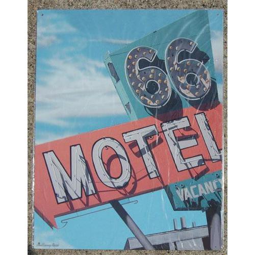 ブリキ看板 66 MOTEL 1115 ティンサインプレート ティンサインボード