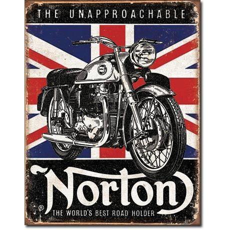 ブリキ看板 NORTON - BEST Roadholder 1953 ティンサインプレート