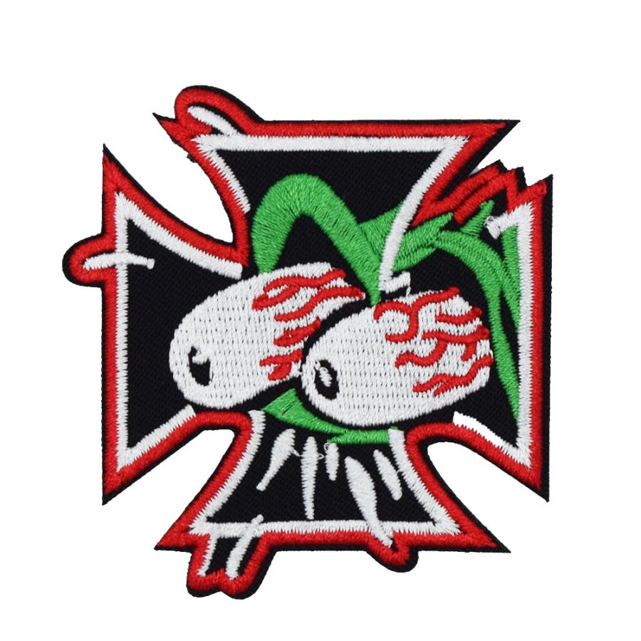 RAT FINK（ラットフィンク） ワッペン #347 CROSS RAT レーシング