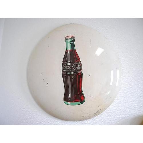コカコーラ 琺瑯看板 ホーロー 50's〜60's Coca-cola Porcelain Button