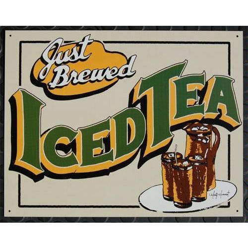 アメリカン雑貨 ブリキサイン ICEDTEA ブリキ看板 MUMMERT ICED TEA 1118 ティンサインプレート ティンサイン