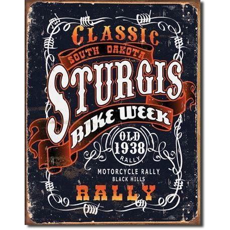 ブリキ看板 Sturgis Classic Rally 1396 ティンサインプレート ティン