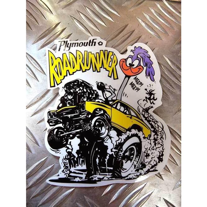 ロードランナー ステッカー 3枚セット Plymouth Road Runner プリムス 