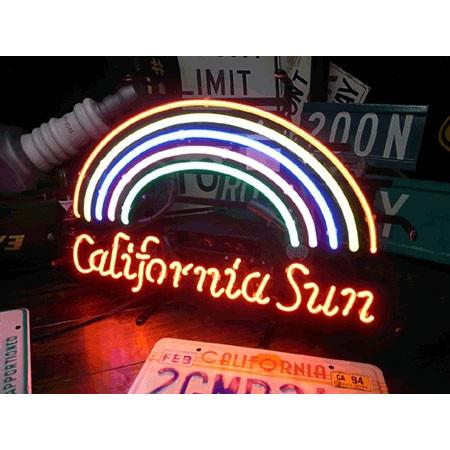 ネオンサイン カリフォルニア CALIFORNIA SUN ネオン管 ネオンライト 店舗照明 ガレージ アメリカン雑貨