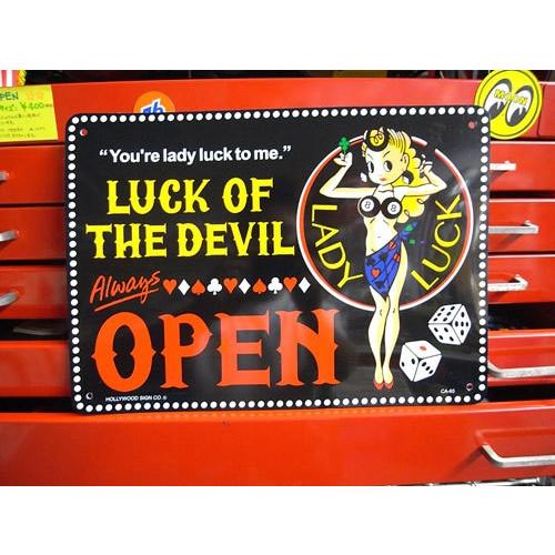 幸運の女神 アメリカン プラスチック看板 CA-65 LADY LUCK アメリカン