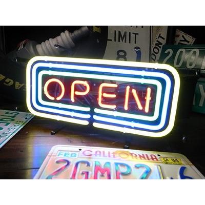 ネオンサイン　オープン　フレーム　OPEN　FRAME　ガレージ　S　ネオンライト　店舗照明　ネオン管　アメリカン雑貨