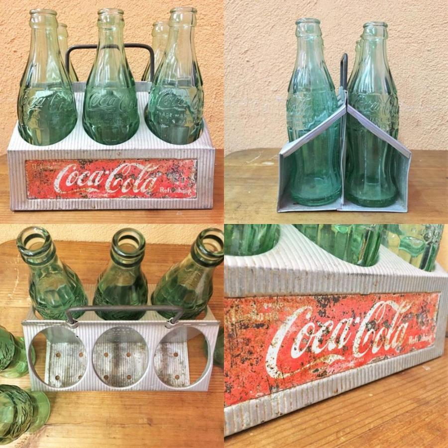 コカコーラ ヴィンテージラック ボトル 6本セット 50年代 o-74 CocaCola BOTTLE RACK｜choppers｜02