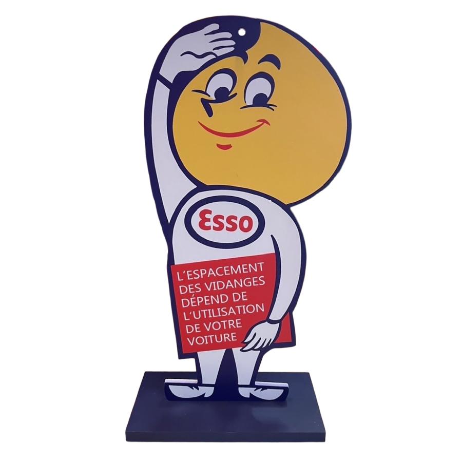 Esso キャラクター看板 木製 約60cm Promotional Wood Sign アドバタイジング アメリカ キャラクター
