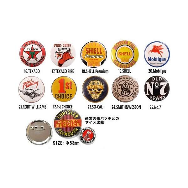 ビッグ缶バッチ お好きな柄 10個セット モーター アドバタイジング