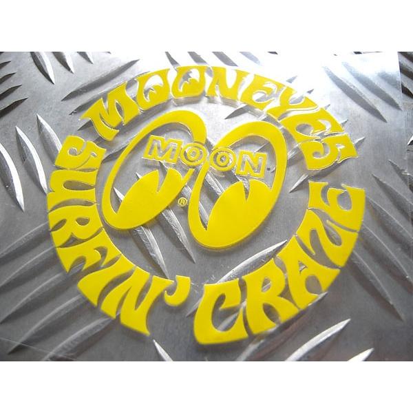 MOONEYES MOONEYES SURFIN CRAZE ステッカー イエロー サーフィン
