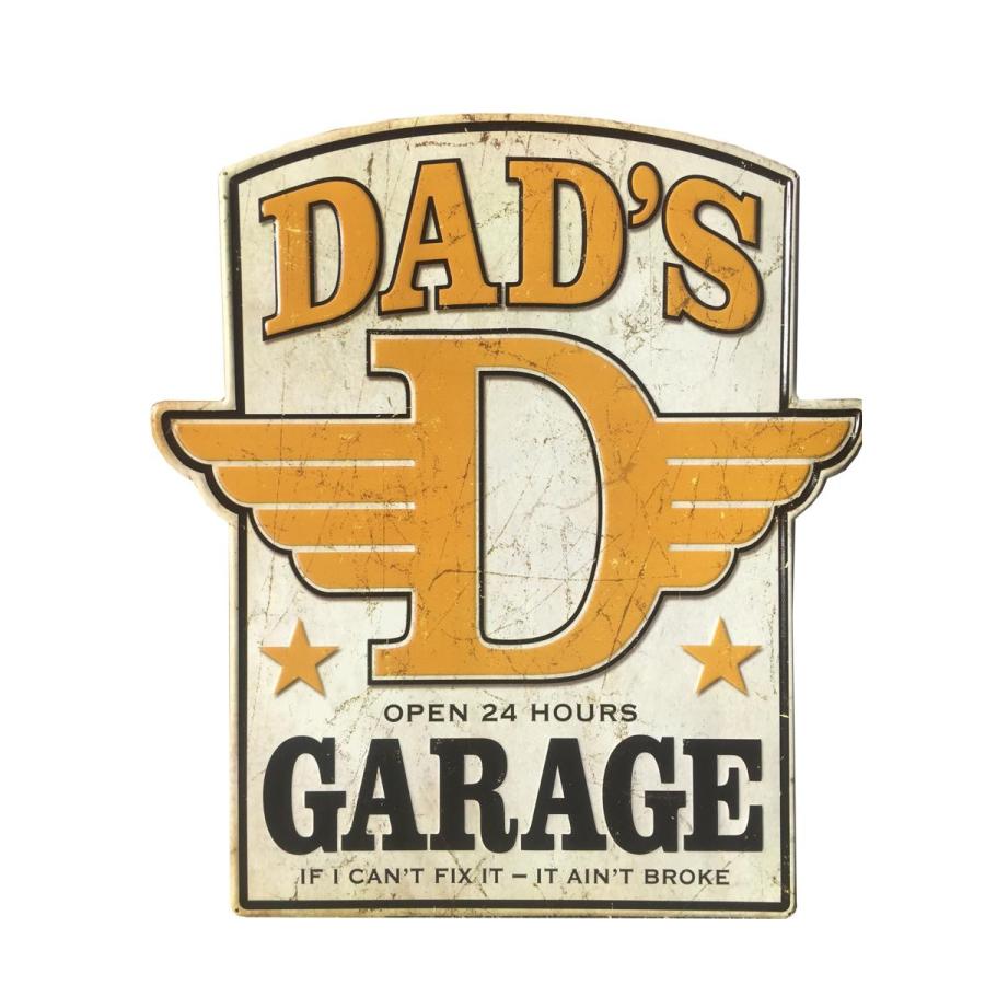最安値に挑戦 Dad S ガレージ 大判 メタルサイン 看板 ヴィンテージ調 エイジング 高質で安価 Sshbj Jatimprov Go Id