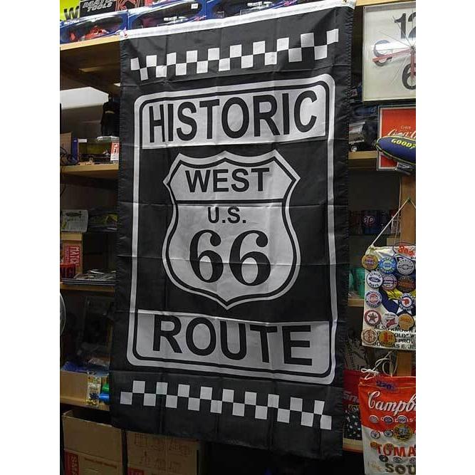 ROUTE66 FLAG 【HISTORIC】US輸入品 / ルート66 アメリカ雑貨 