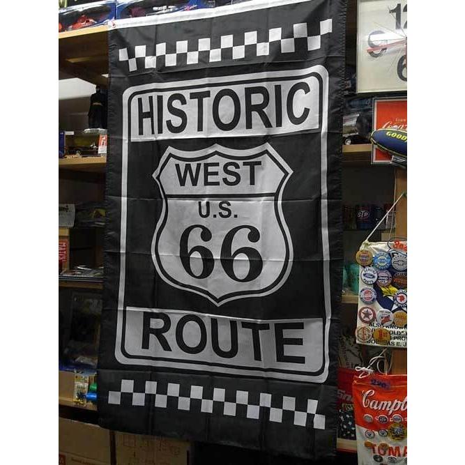 ROUTE66 アメリカ雑貨 ROUTE66 FLAG 【HISTORIC】US輸入品 / ルート66 アメリカ雑貨