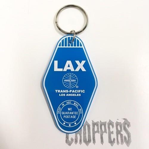 PANAM パンナム ホテルキーリング キーホルダー LAX ロサンゼルス パンアメリカン航空 アメリカン雑貨｜choppers