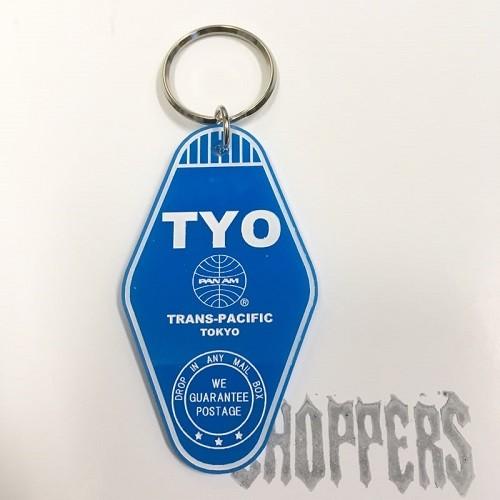 PANAM パンナム ホテルキーリング キーホルダー TYO 東京 TOKYO パンアメリカン航空 アメリカン雑貨｜choppers