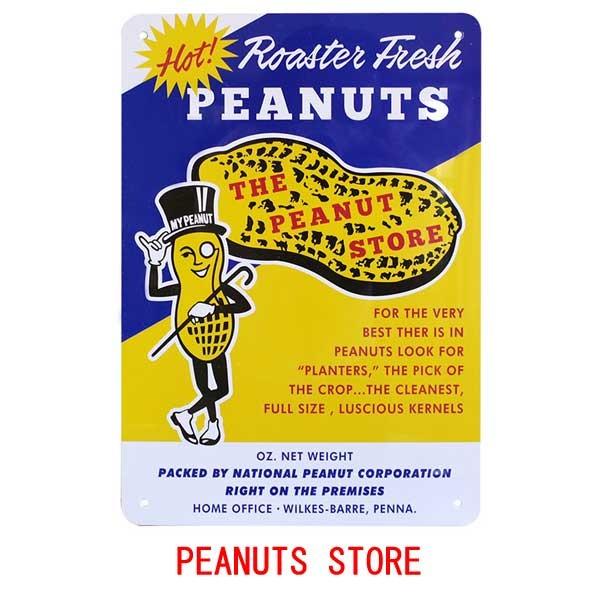 プラスチック看板 PEANUTS STORE Mr.PEANUTS ミスターピーナッツ