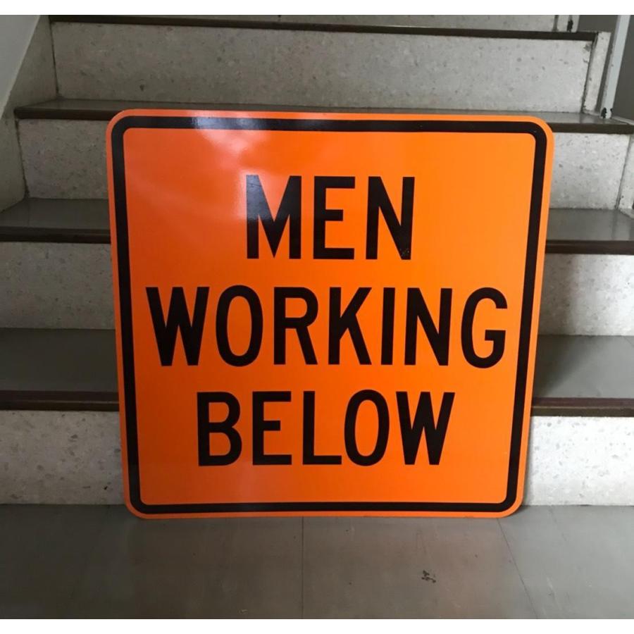 Men At Work 工事中 看板 ヴィンテージ Q 47 1 Men Working Below