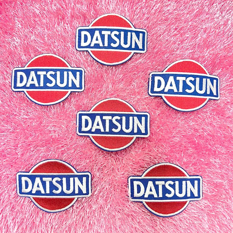 追跡メール便 送料無料】[6枚セット] ワッペン DATSUN ダットサン 