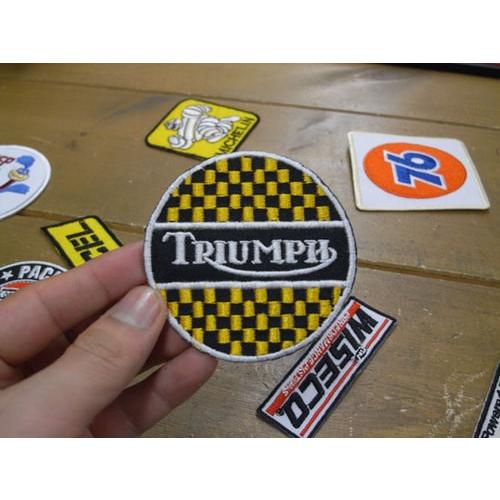 TRIUMPH 丸 レーシング ワッペン #253 トライアンフ 世田谷ベース
