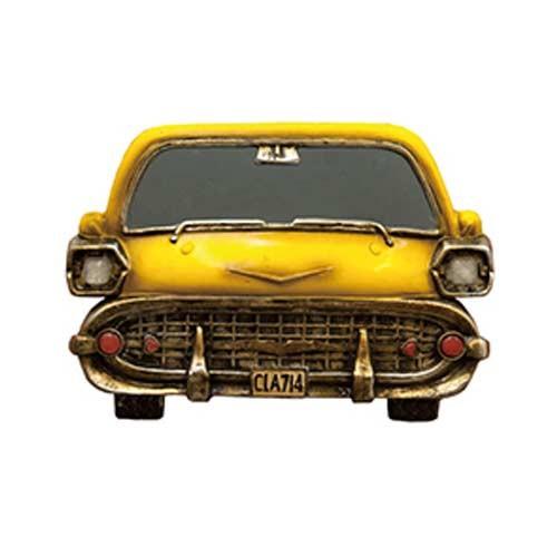 カーヘッド ミラー 鏡 車 イエロー ベルエア風 アメリカン雑貨 アメ雑 
