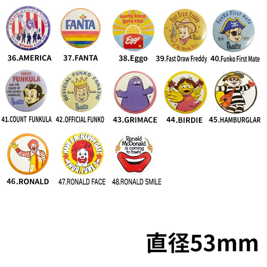 ビッグ 缶バッチ お好きな柄 5個セット モーター アドバタイジング