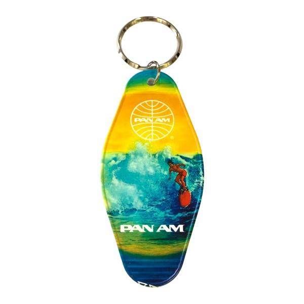 PANAM パンナム キーリング SURF サーフ パンアメリカン航空 MOTEL KEYRING アメリカン雑貨 アメ雑｜choppers