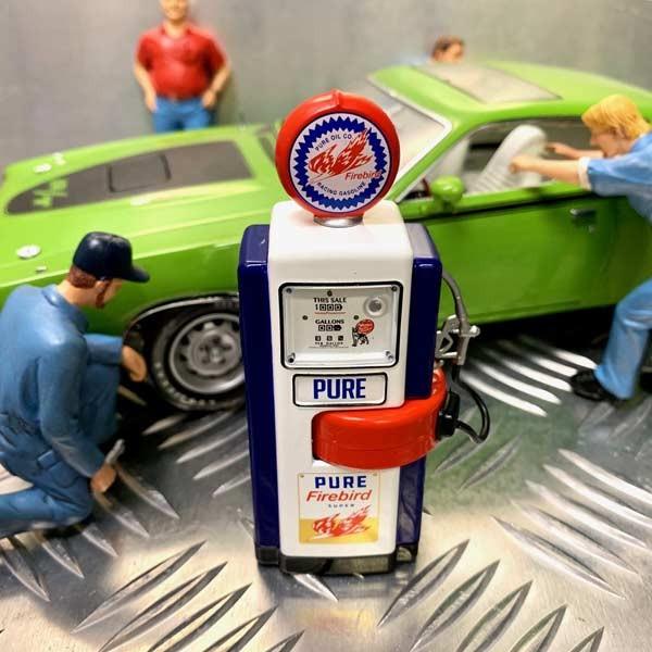 ミニチュア ガスポンプ 1/18 Pure Oil Firebird ピュアオイル GAS PUMP ジオラマ ミニカー アメ雑 アメリカン雑貨｜choppers｜03