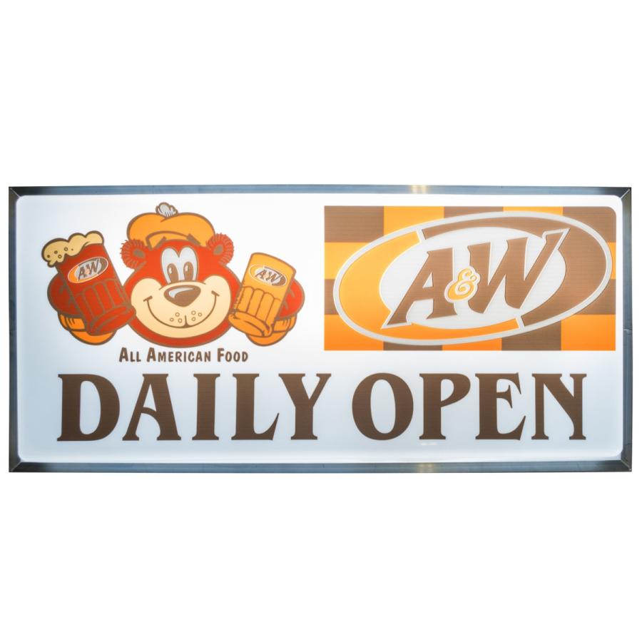 A&W ルートビア ライト サインボード 電飾看板 LED 内蔵 吊り A&W ルートビア ライト サインボード 電飾看板 LED 内蔵 吊り