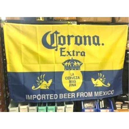 コロナ エクストラ フラッグ CORONA EXTRA 2 タペストリー 旗 ビール アメリカン雑貨 アメ雑｜choppers